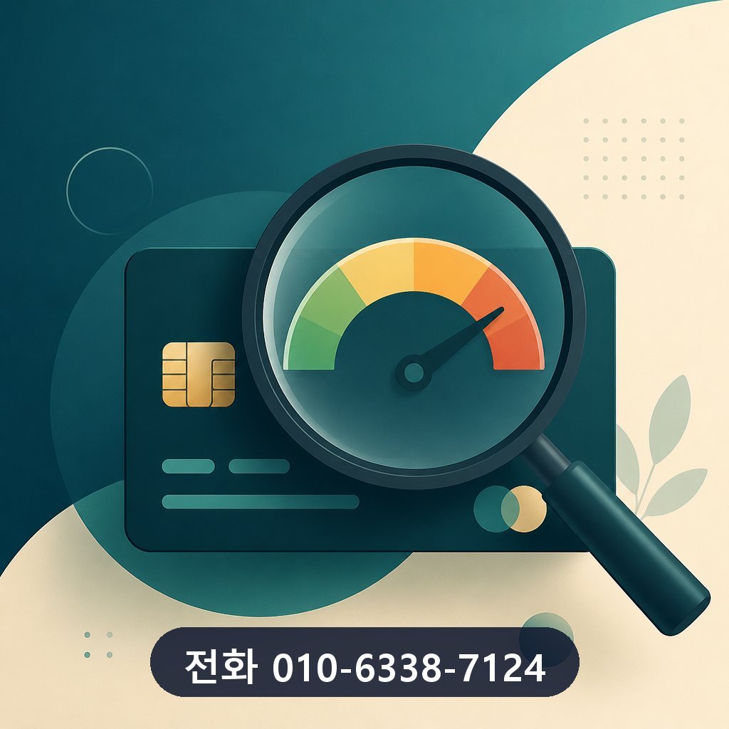 신한카드 카드깡 한도 확인 이미지 · 문의 010-6338-7124